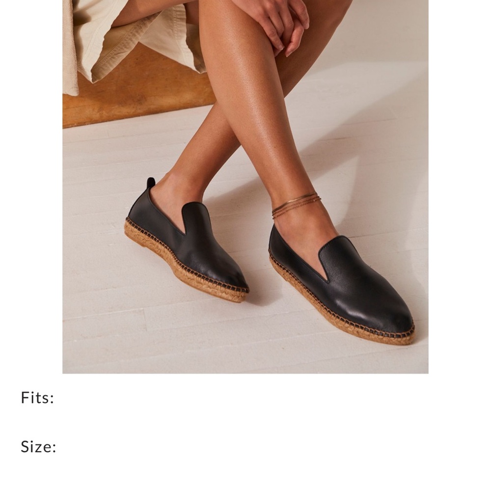 Free people Esme Espadrilles 40 black